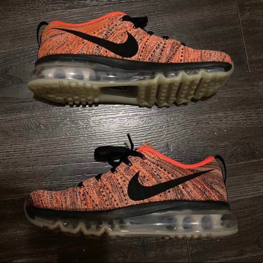 Nike Flyknit Airmax, 6.5, used, orange